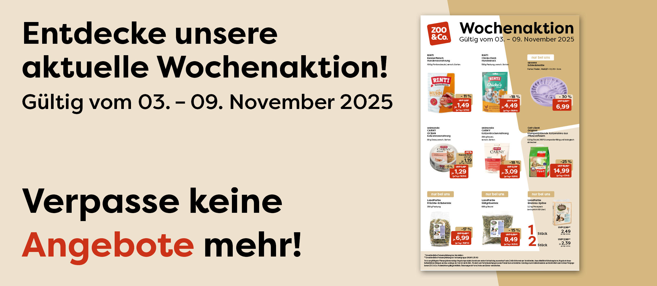 Entdecke unsere aktuelle Wochenaktion vom 03.11.-09.11.2025! 
